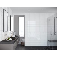 Fényes fehér 15x20 csempe 