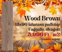 Wood Brown rett 15x90 fahatású padlólap