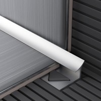 Beépíthető belső sarokelem, Alumínium, lábas