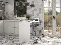 Equipe Hexatile Cement 17,5x20 padlólap, matt felülettel, 6 színben, 4 féle patchwork dekormintával 