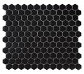 Intermatex Hexagon Black mat 26x30 mozaik
